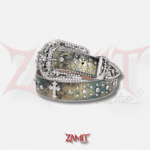 cinto y2k verde cravejado